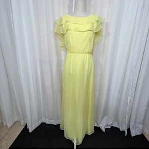 Vintage union made 1960’s yellow maxi dress